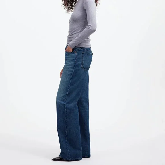 NWT Madewell Jeans Sz 26 Low Slung Baggy Moffat wash - Picture 2 of 7